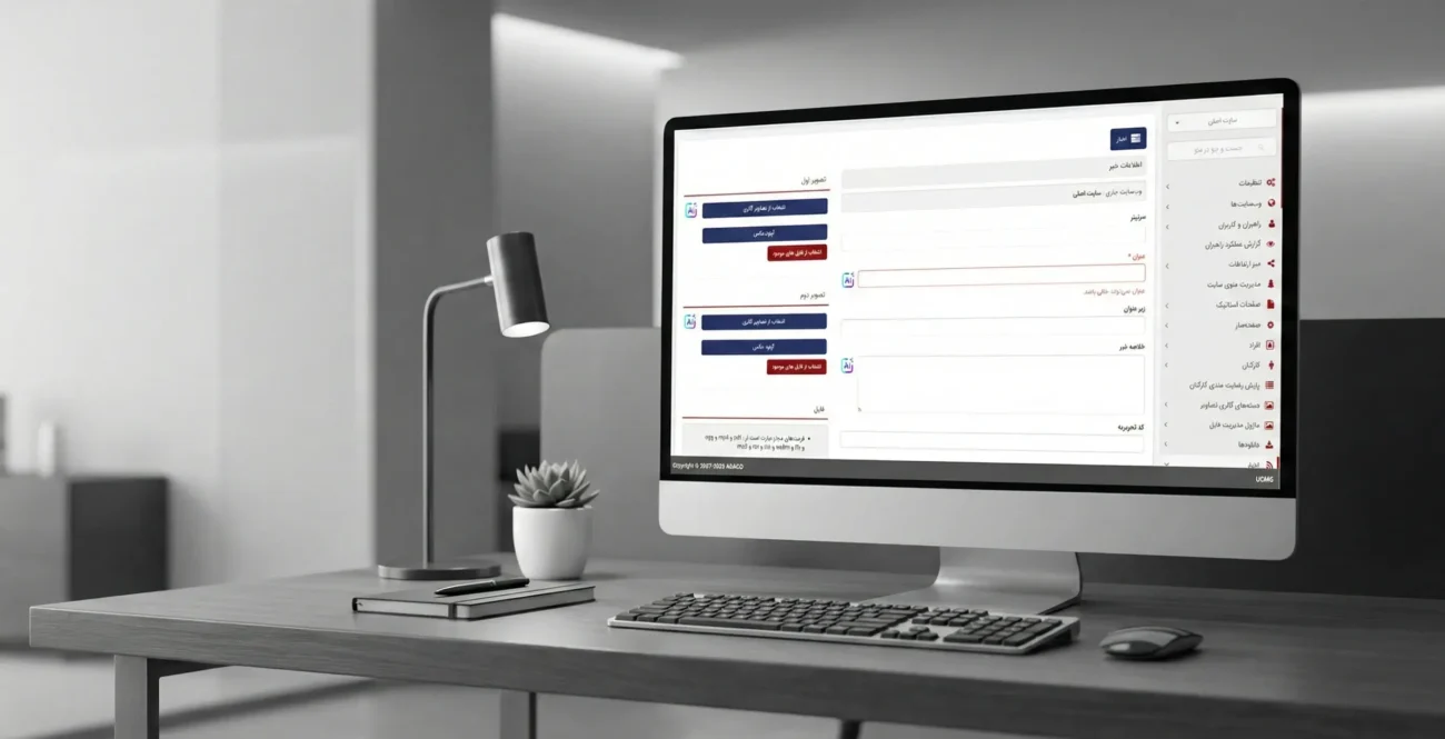 ارتقای ماژول اخبار UCMS با لایه هوش مصنوعی